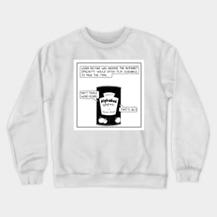 Alphabet Spaghetti Crewneck Sweatshirt